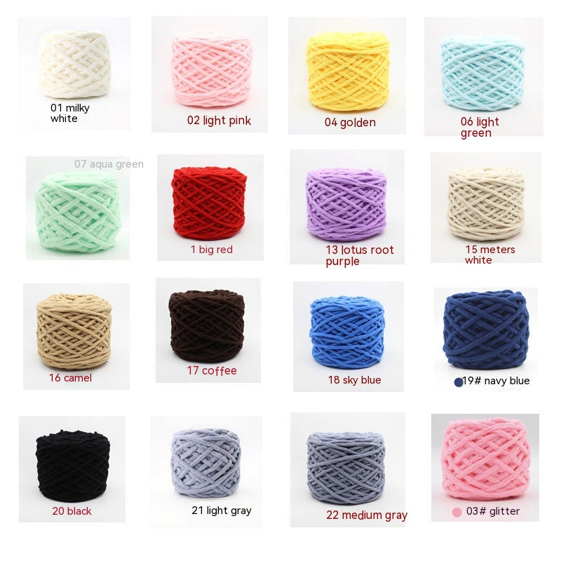 Handmade Hook Shoes New Puff Pattern Woven Slippers Material Package
