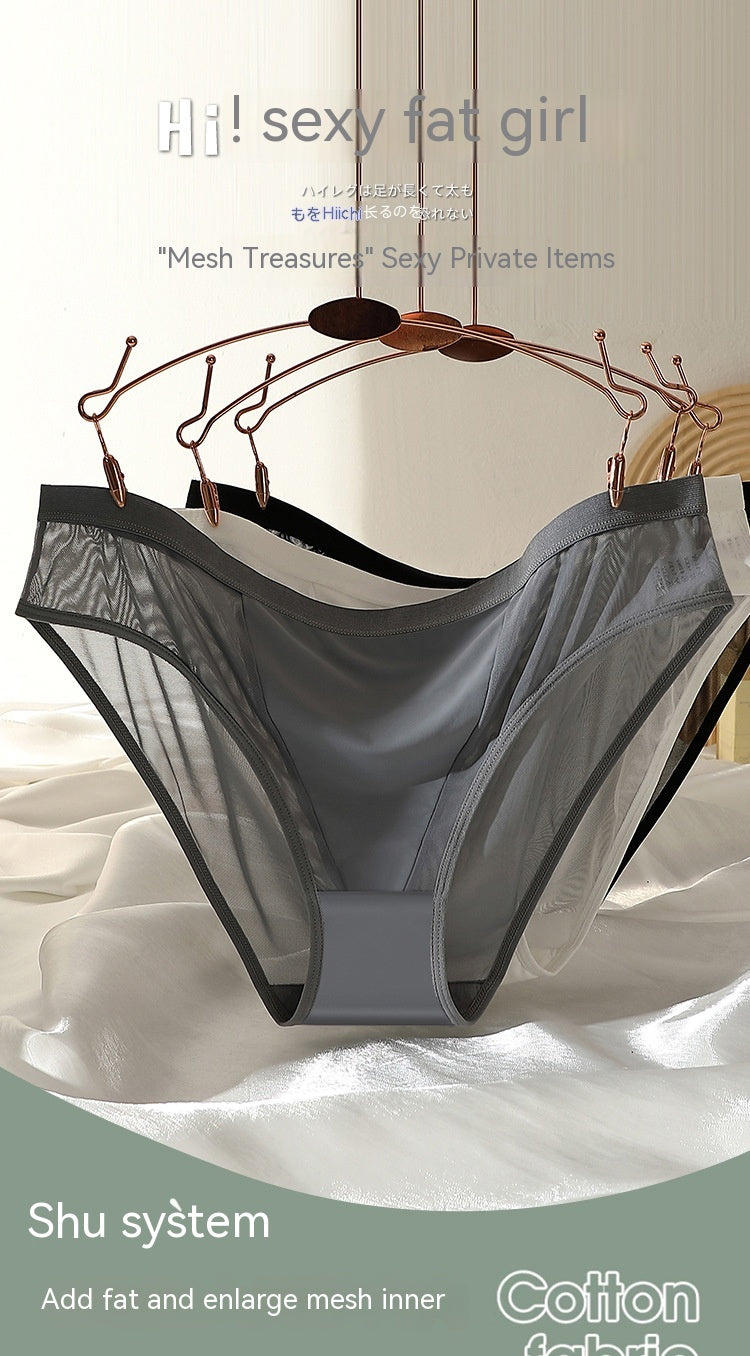 Mesh Ultra-thin Briefs Quick-drying Cotton Crotch Underwear Women's Foreign Trade