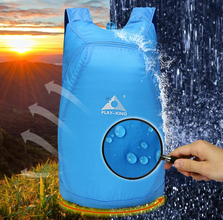 REPRODUCIRKING Ligero de Nylon Plegable Mochila Impermeable Mochila bolso Plegable Ultraligero Pack para Hombres de Las Mujeres Al Aire Libre Senderismo Viajes