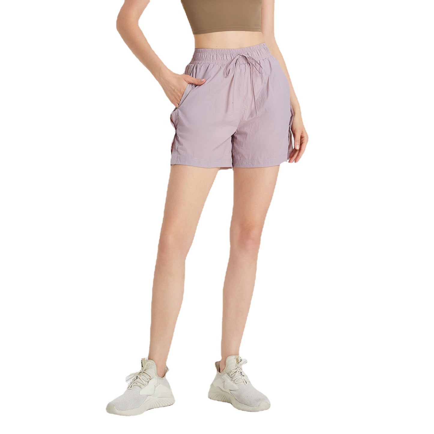 Women's Fashion Loose Quick-drying Running Fitness Anti-exposure High Waist Yoga Pants