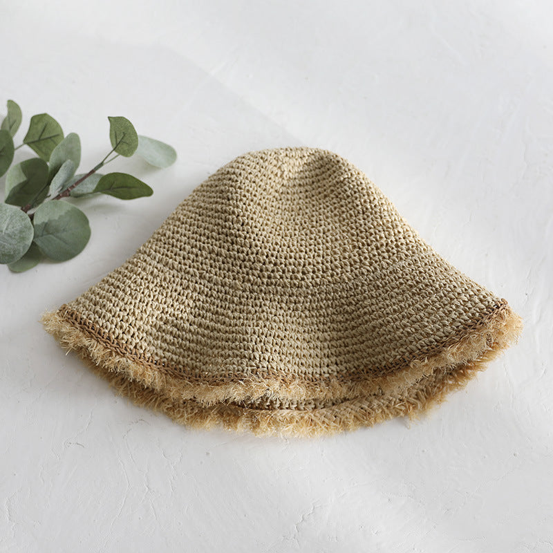 Hat Women's Handmade Crochet Sun Protection Sunshade