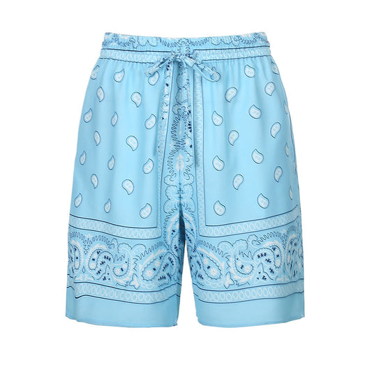 Fashion Trendy Women's Pants Printed Hip-Hop Loose Lace-Up Shorts Women Summer