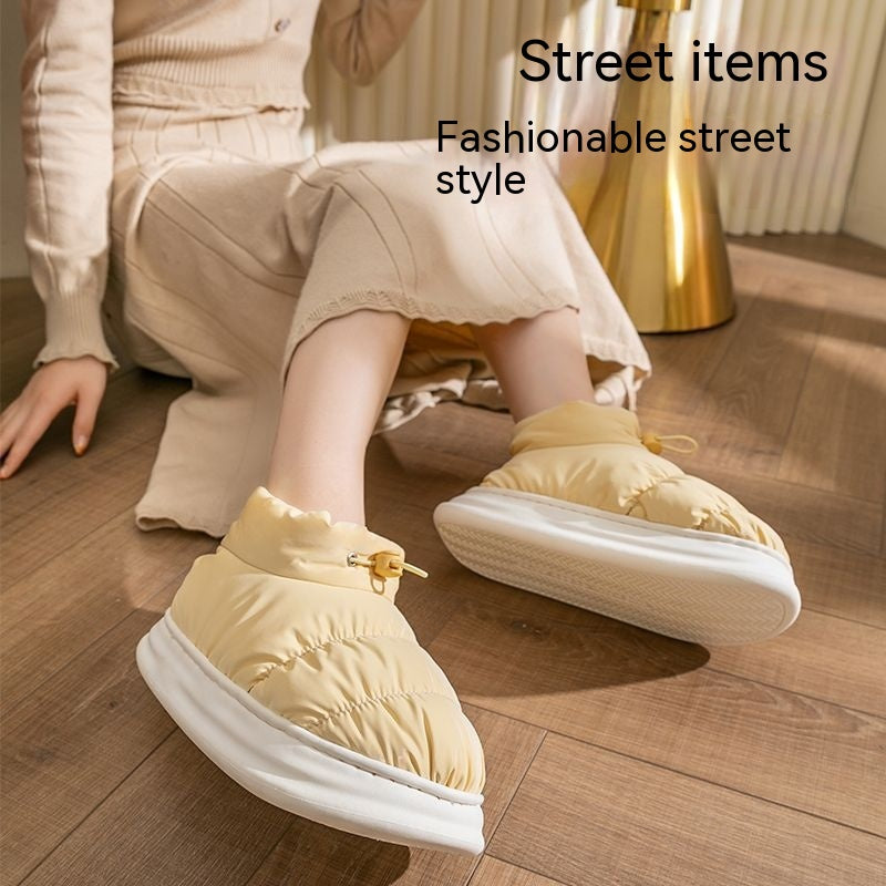 Cotton Slippers Women's Winter Bag Heel Outer Wear Thick Bottom