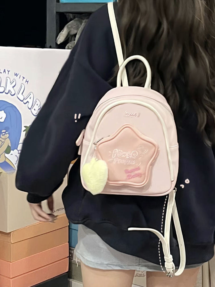 Five-pointed Star Backpack Cute Commuter Travel