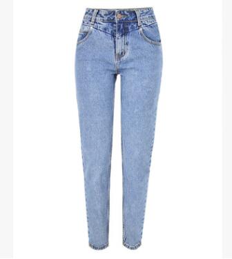 High-rise slim straight-leg washed jeans