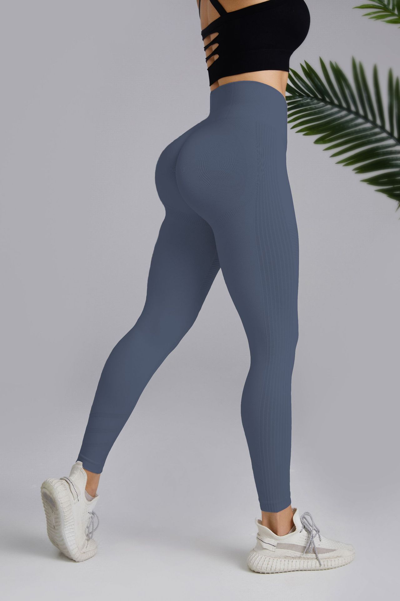 High-Waisted Tummy-Control Butt-Lifting Yoga Pants For Women Tight-Fitting Fitness Leggings