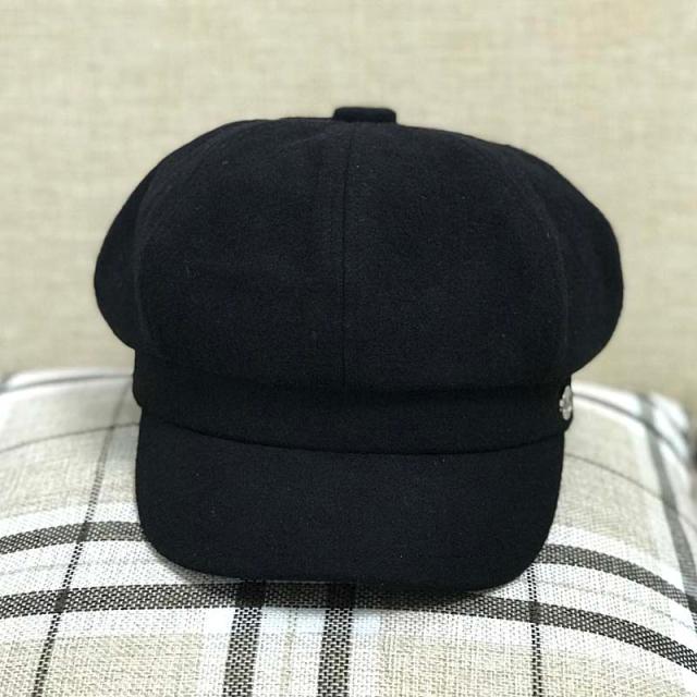 Women's Woolen Octagonal All-match British Hat