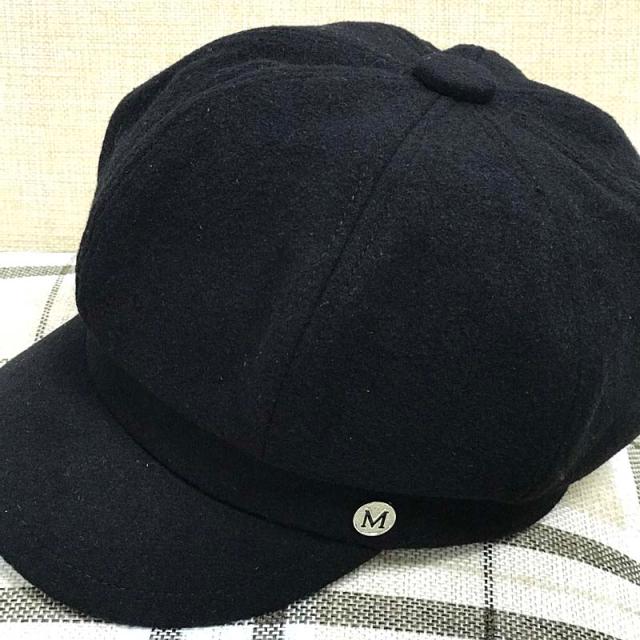 Women's Woolen Octagonal All-match British Hat
