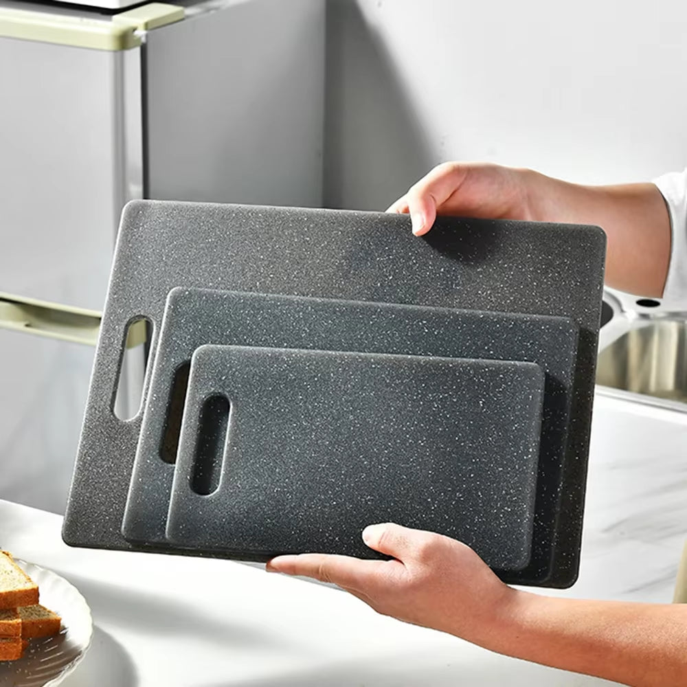 Imitation Stone Grain Plastic Chopping Board Kitchen Classification Cutting Board for Fruits Vegetables Meat