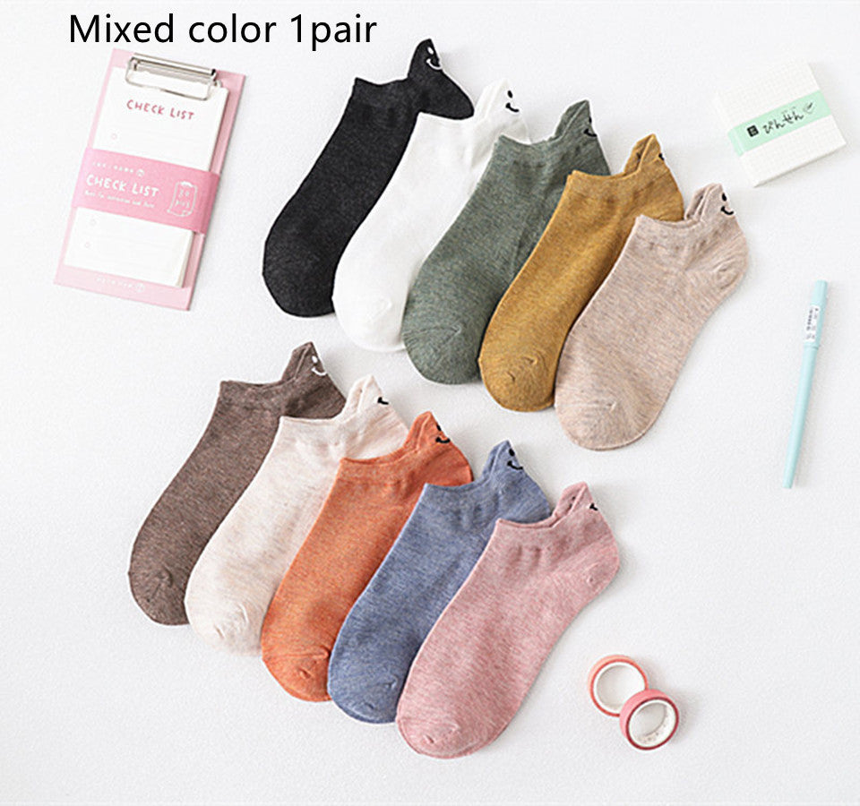 Socks Personalized Heel Embroidered Face