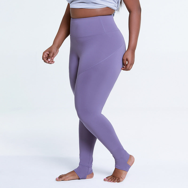 New Large Size Yoga Pants Skin-friendly Nude Fitness Pants