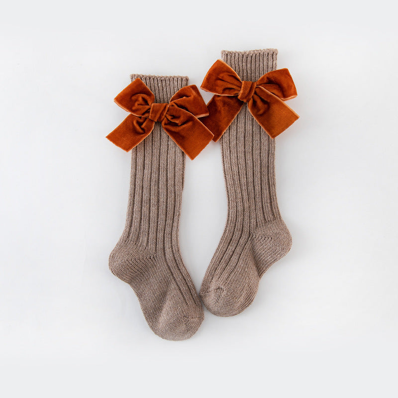 Primary School Growth Tube Cotton Socks Girls