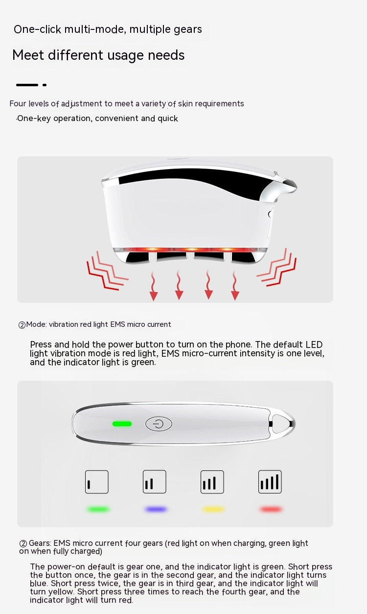 Facial Massage Essential Oil Lifting Warm Muscle-poking Stick Home EMS Micro Current Inductive Therapeutical Instrument