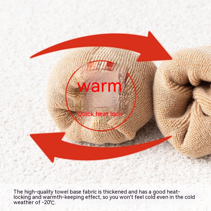 Women's Mid Tube Winter Stockings Spring And Autumn Fleece Terry Sock