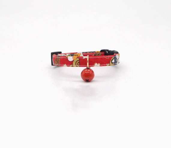 Lightweight Red Jubilant Decoration Bell Collar