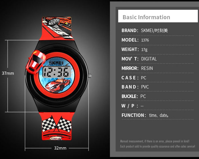 Rotating runway toy anime watch