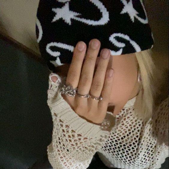 Varm strikket hue uld hiphop-trend mode-beanie hot girl-gadebogstaver jacquard
