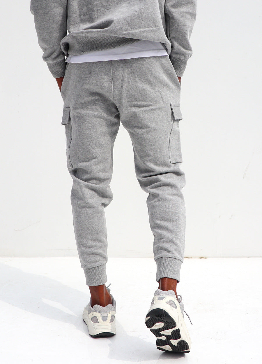 Casual Cotton Stretch Slim Fit Multi-pocket Trousers