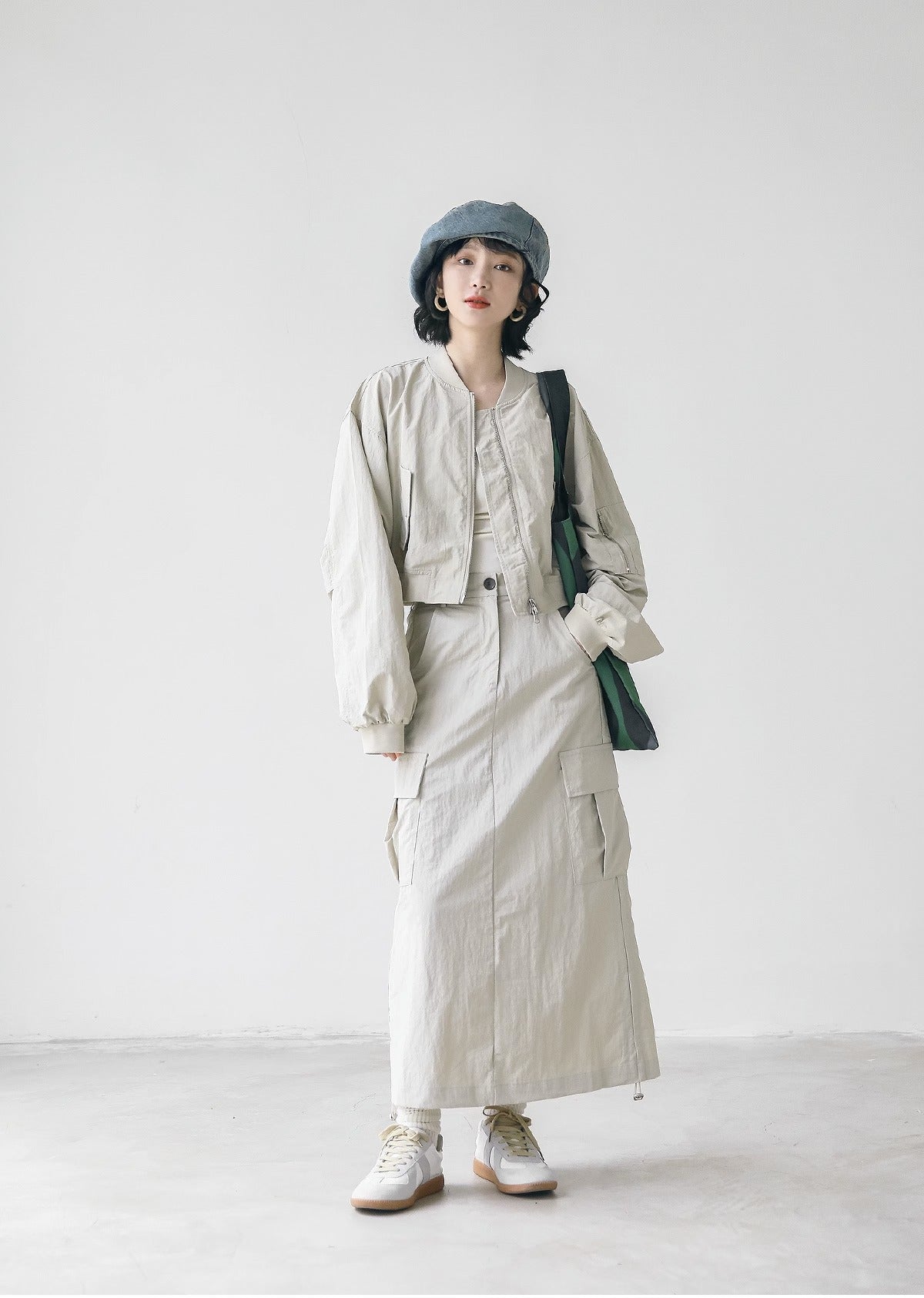 Denim Beret Women's Vintage Painter Hat