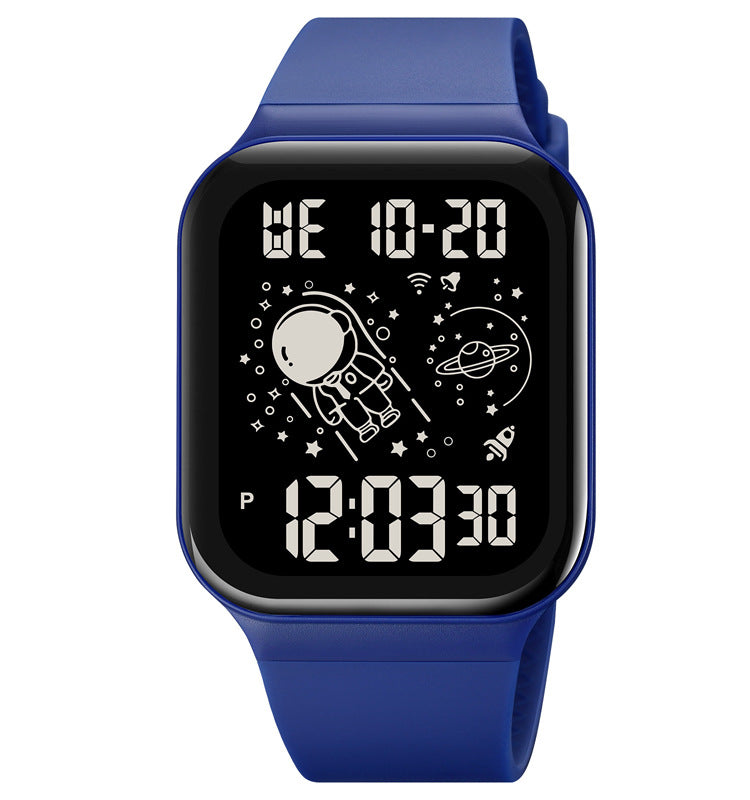Simple Digital Student Luminous Electronic Watch Square Watch