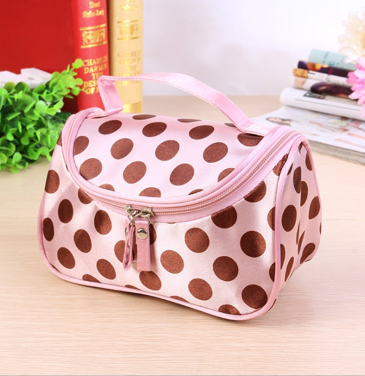 Cute Peach Heart Korean Style Fashionable Polka Dot Handbag