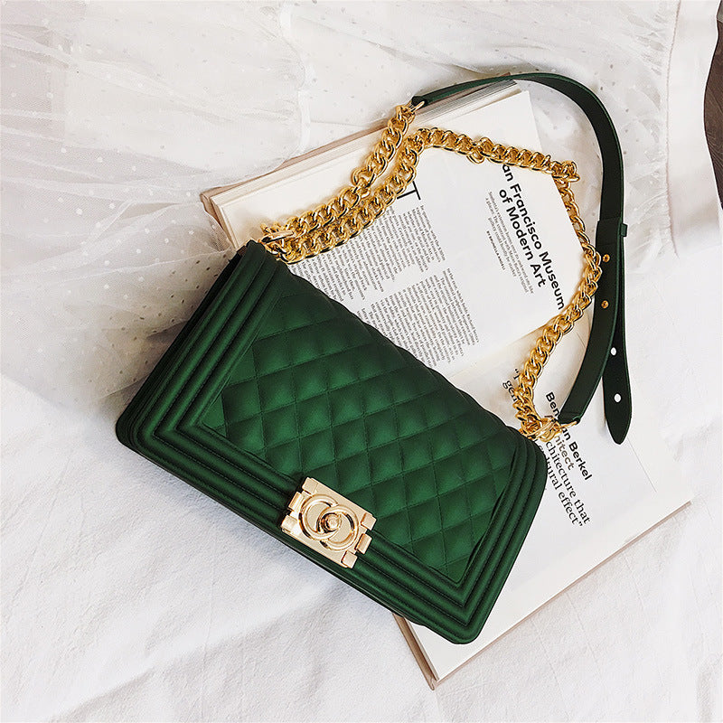 One-shoulder crossbody fashion chain bag