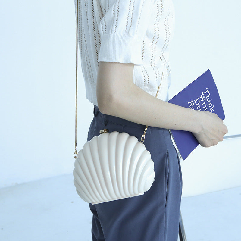 Dinner Candy-colored Shell Hand-held Party Hard Box Bag