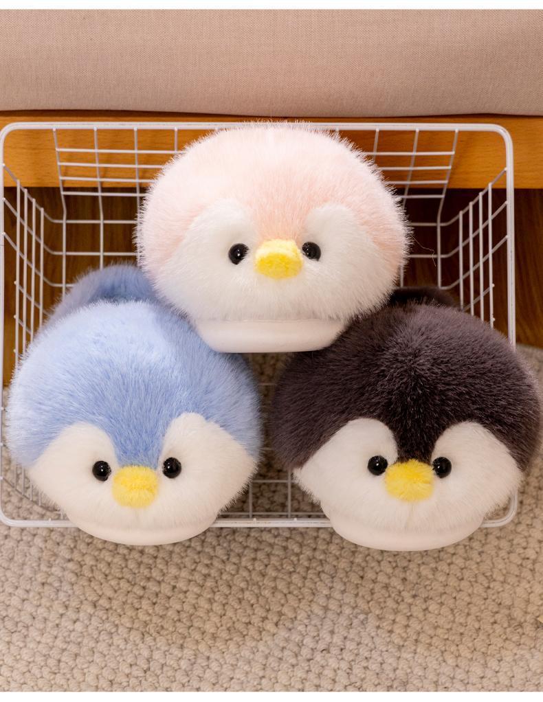 Cartoon Cute Penguin Floor Cotton Shoes Plush Slippers