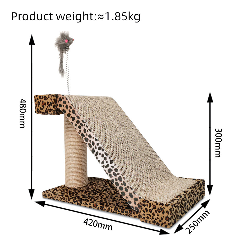 Cat Scratch Board With Corrugated Paper Can Be Replaced And Used Repeatedly