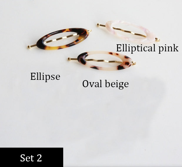 Sydkoreas Dongdaemun direkte levering Personlighed minimalistisk lille og alsidig leopardmønster sideclips Hårnål ordclips