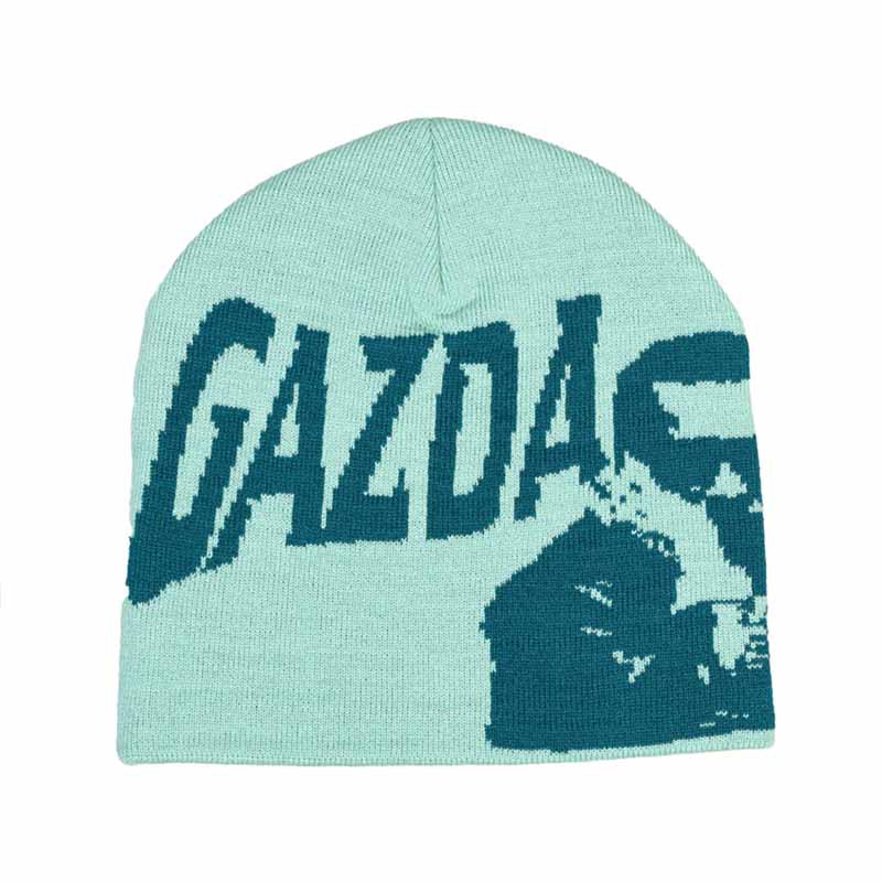 Letter Jacquard Thermal Pullover Knitted Hat