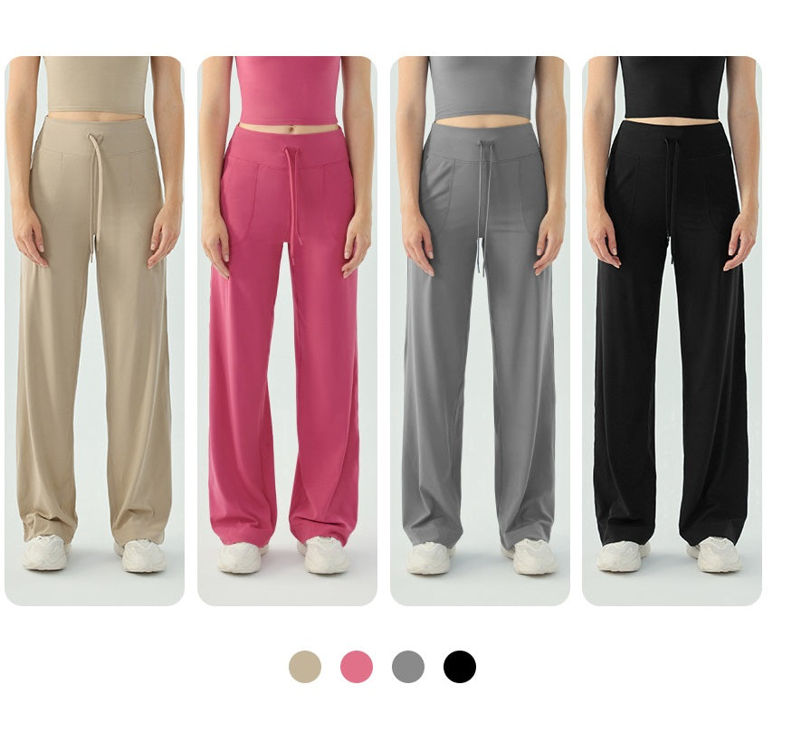 Solid Color Fitness Running Quick-drying Thin Yoga Pants
