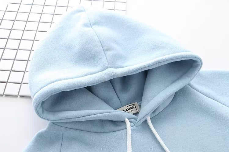 Snowflake Embroidery Hooded Fleece Lined Sweater Women