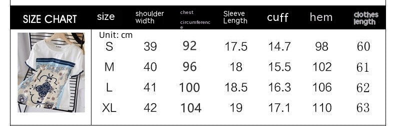 Printed Versatile Loose Top Short Sleeve