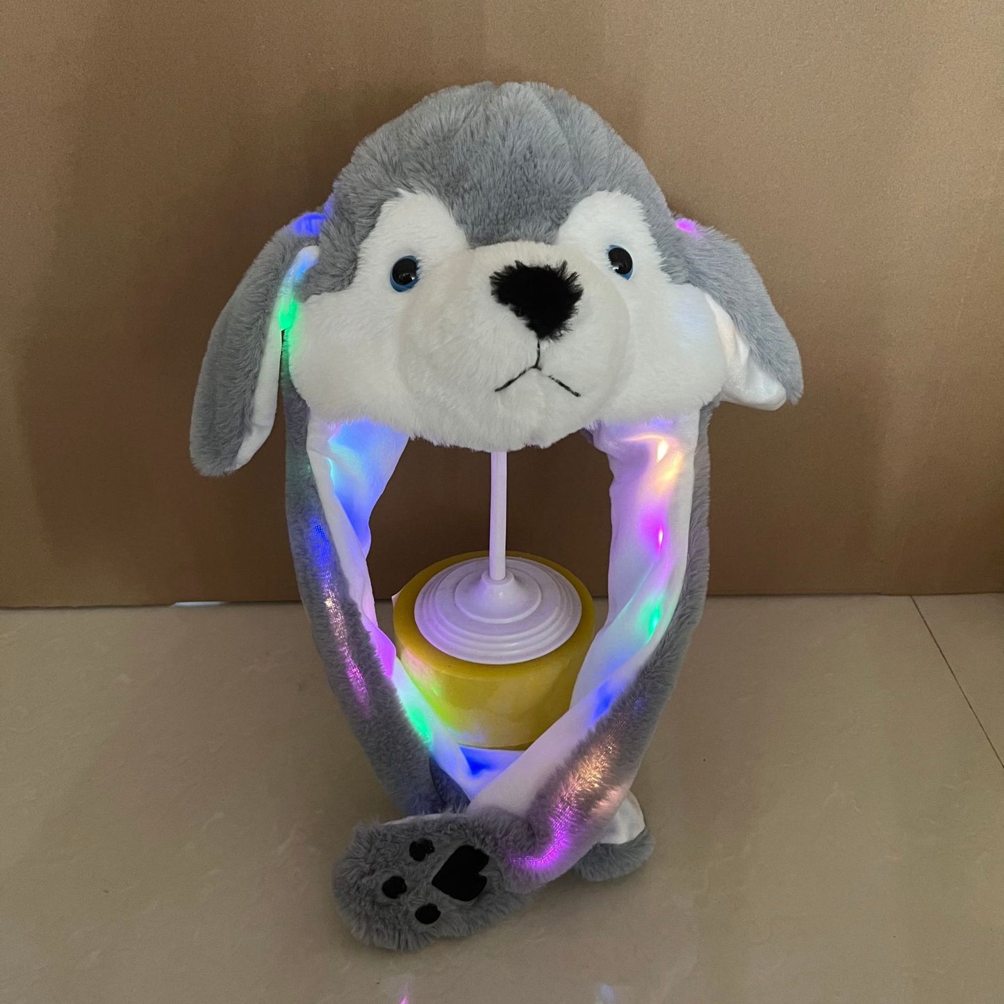 Movable Ears Luminous Rabbit Hat