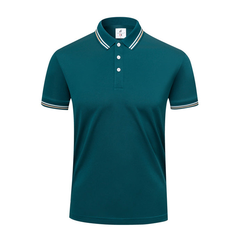 ICE Cotton Lapel Summer Short-sleeved Casual Polo Shirt