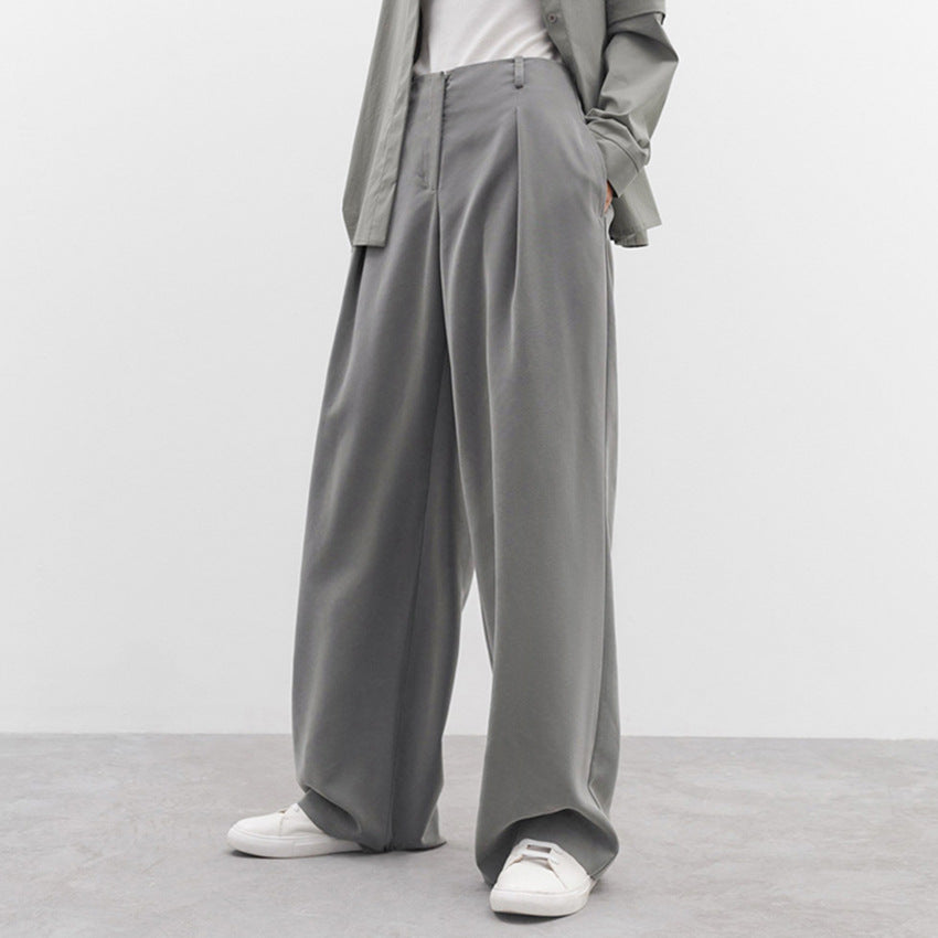 High Waist Drape Wide-leg Pants Women's Casual Loose