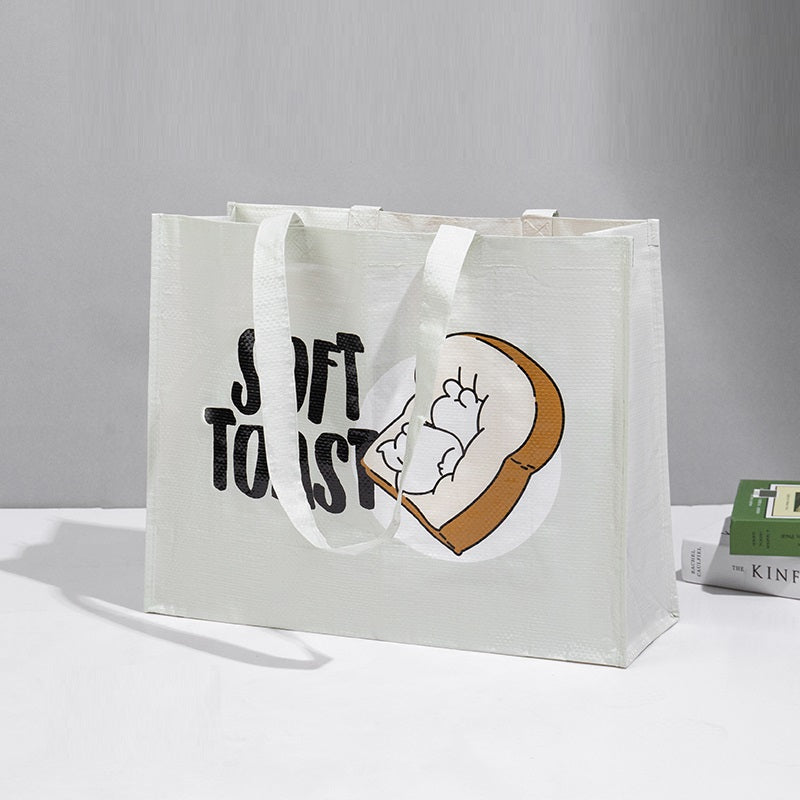 Soft Bread Waterproof Supermarket Shopping Woven Bag