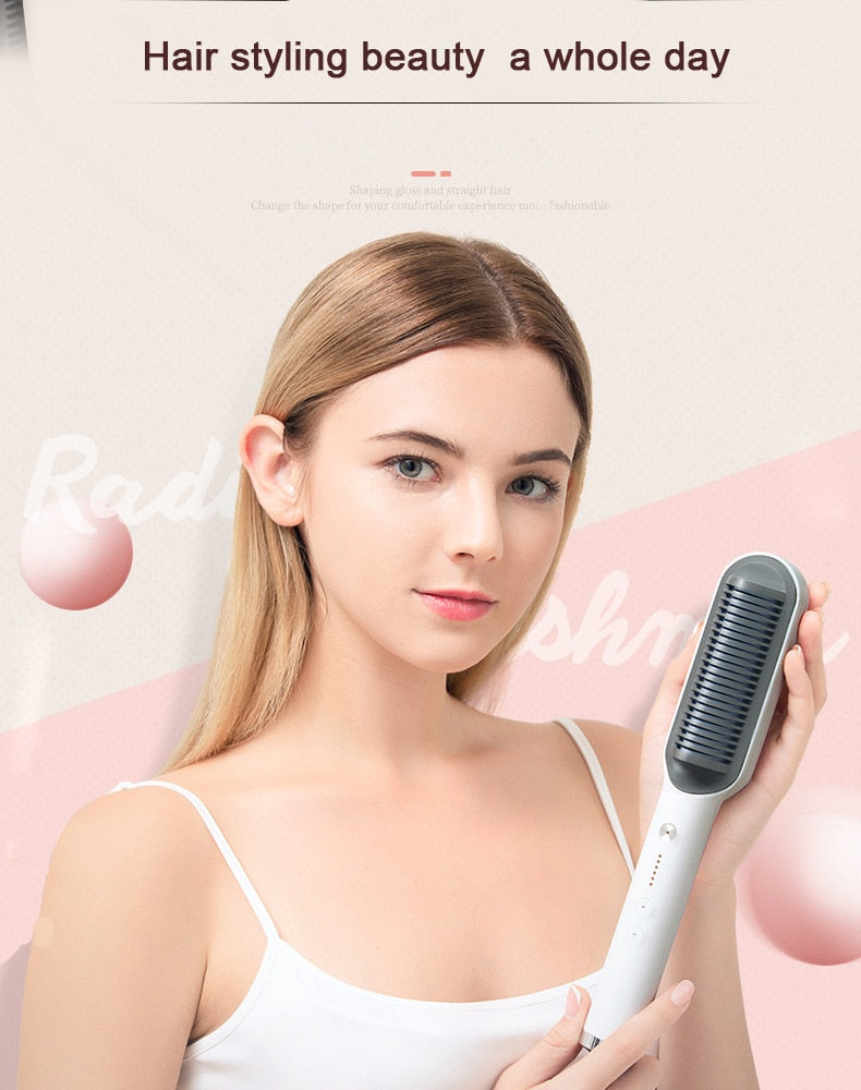 Electric curling stick for straight and curly hair
