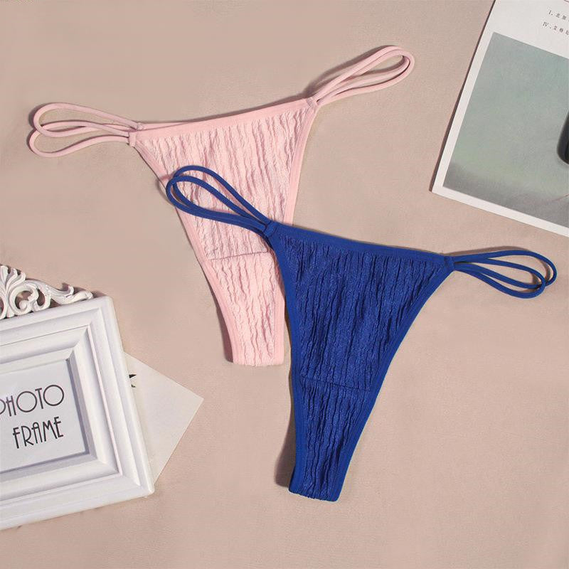 Women's Spaghetti Strap Alphabet Thong