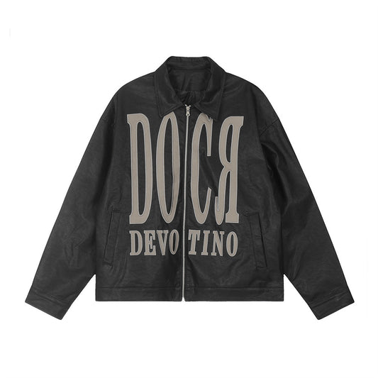 Men's Punk PU Leather Motorcycle Jacket
