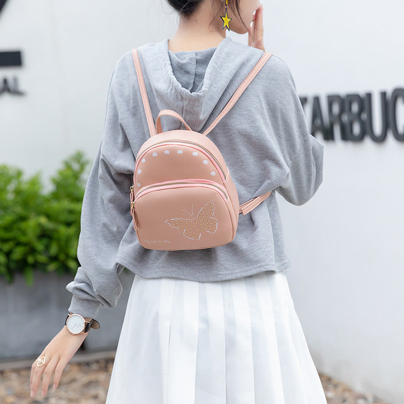 Printed Mobile Phone Bag, Rivet Butterfly Backpack