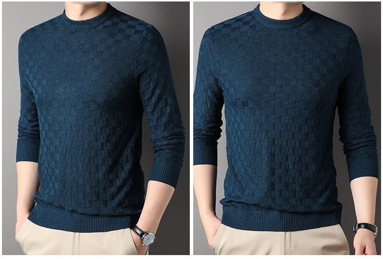 Sweater Rund Hals Sweater Afslappet Tynd Løs T-shirt