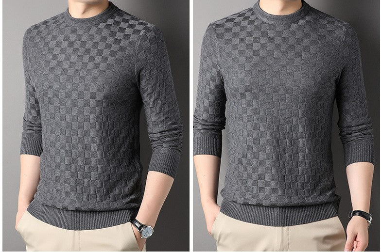 Sweater Rund Hals Sweater Afslappet Tynd Løs T-shirt