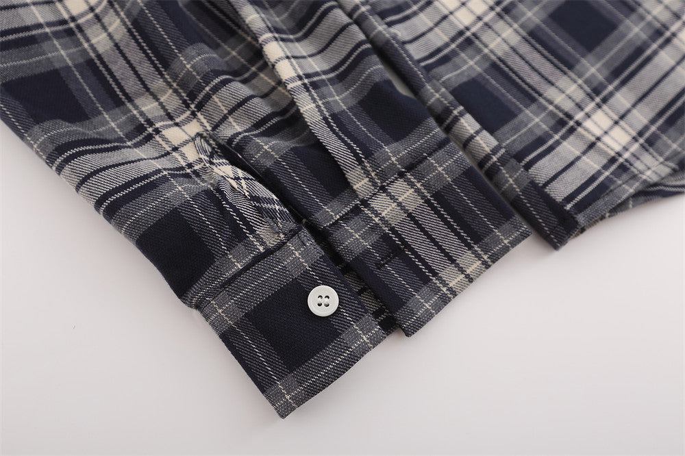 Men's American Casual Long Sleeve Shirt Coat