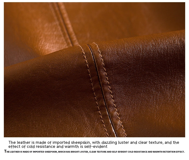 Men's Youth Leather Jacket Coat