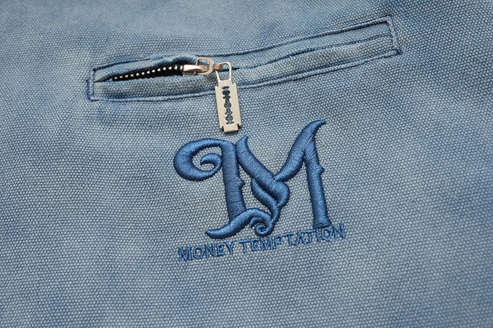 Men's American-style Retro Canvas Lapel Denim Coat
