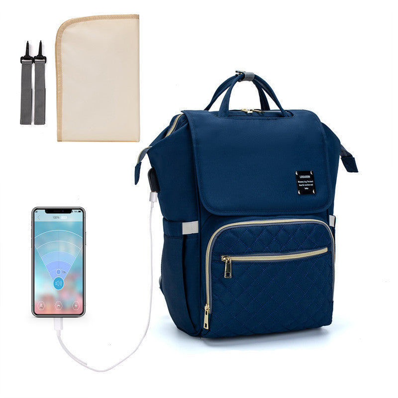 Multifunktionel babyskuldertaske med stor kapacitet
