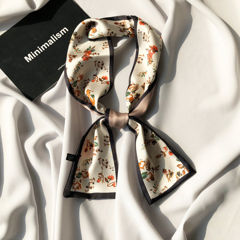 Floral Korean wild small scarf