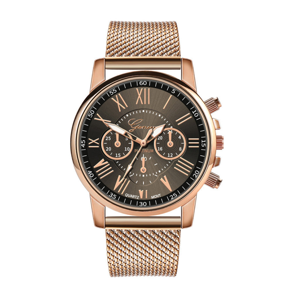 Ladies Watch Silicone Mesh Belt